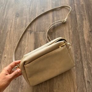 Tan crossbody bag